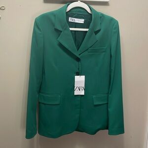 NWT Zara Emerald Green Jacket XS